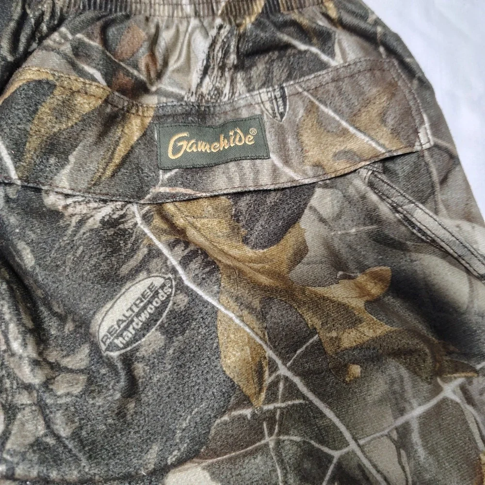 Gamehide Realtree Hardwoods Men Size M Camo Polyester Mesh Lined Hunting Pants